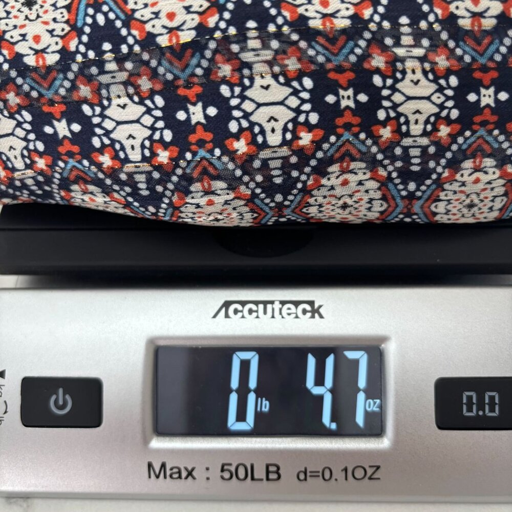 Maison d'Amelie High Collar‎ Long Sleeve Blouse - Royal/Orange/White - Size S - Picture 12 of 12